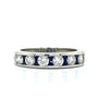 Sapphire, Diamond and Platinum Ring