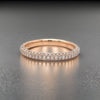 Martin Flyer Diamond and 14K Rose Gold Eternity Band