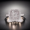 Diamond 14K White Gold Cluster Ring