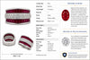 Modern Fine Ruby and Diamond Platinum Ring