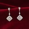 Diamond and 14K White Gold Dangle Earrings