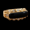 Estate Onyx and Diamond Ring 13153