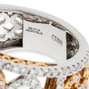 Contemporary Designer Gregg Ruth Natural Fancy Light Pink (GIA) Diamond 18Kt White & Rose Gold Ring