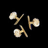Designer Gero MOP & Diamond Set Of 3 Shirts Studs