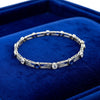 Estate Art Deco 2.65 cttw Old European Cut Diamond 2.00 cttw Sapphire Platinum Bracelet 14101