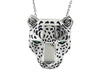 Effy Emerald and 14K White Gold Panther Necklace