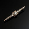 Estate Victorian 3.50 cttw Rose Cut Diamond 14K Yellow Gold/Silver Brooch 15669