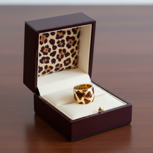  Roberto Coin Giraffe Enamel 18K Yellow Gold Ring
