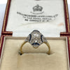 Art Deco Sapphire abd Diamond Platinum and 18Kt Yellow Gold Ring