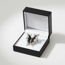 Color Change Alexandrite and Diamond 18K White Gold Butterfly Pendant/Brooch