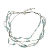 Designer H. Stern Aquamarine and Diamond 18K White Gold Necklace (Lizard Collection)