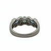 Color Change Alexandrite and Diamond Platinum Ring