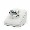 Color Change Natural Alexandrite and Diamond Platinum Ring