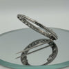 Art Deco Diamond Circle Platinum Brooch