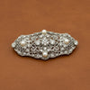 Art Deco Cultured Pearl and Diamond Platinum Brooch