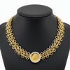 1910 Ten Dollar Coin and Diamond Link 14K Yellow/White Gold Necklace