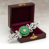 Jade, Diamond 18K Yellow Gold and Platinum Pendant & Brooch