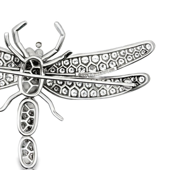 Tiffany & Co Diamond and Platinum Dragonfly Brooch