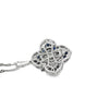 Sapphire and Diamond 14Kt White Gold Necklace
