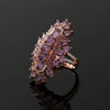 6.50cttw Pink Sapphire and Diamond 14K Rose Gold Ring