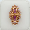 6.50cttw Pink Sapphire and Diamond 14K Rose Gold Ring