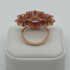 6.50cttw Pink Sapphire and Diamond 14K Rose Gold Ring
