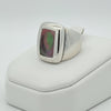 Van Cleef & Arpels Babylon Gray Inlay Mother of Pearl 18K White Gold Ring