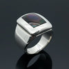 Van Cleef & Arpels Babylon Gray Inlay Mother of Pearl 18K White Gold Ring