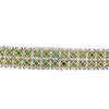 Designer Emerald and Diamond 18K Yellow and White Gold Bracelet