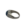 Natural Sri Lankan 12.50ct Blue Star Sapphire 14K White Gold Ring