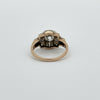 Art Deco .97cttw Old European Cut Platinum and 14K Yellow Gold RIng