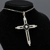 Art Deco 1920's Diamond and Onyx 18K Yellow Gold Platinum Necklace