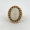 Large Opal and 14Kt Yellow Gold Ring