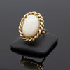 Large Opal and 14Kt Yellow Gold Ring