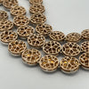 Custom Made 70cttw Rose Cut 14k Yellow Gold/Silver Multiple Row Necklace