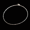 Custom Made 3.65cttw Diamond By The Yard 14K White Gold Necklace