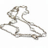Custom Made 4.31cttw Diamond By The Yard 14K White Gold Necklace