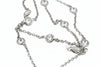 Custom Made 4.31cttw Diamond By The Yard 14K White Gold Necklace