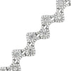 Designer AV 4.84cttw Diamond 14Kt White Gold Bracelet