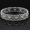 Designer AV 6.69cttw Diamond 14K White Gold Bracelet