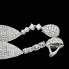 High End 12.68cttw Diamond 18Kt White Gold Dangle Earring