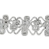 Designer AV 7.05cttw Diamond 14K White Gold Bracelet