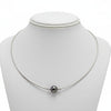 Mikimoto Tahitian Pearl and Diamond 18K White Gold Necklace