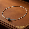 Mikimoto Tahitian Pearl and Diamond 18K White Gold Necklace
