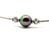 Mikimoto Tahitian Pearl and Diamond 18K White Gold Necklace