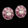 Italian Designer Marchisio Pink Sapphire Diamond and Kunzite 14K Rose Gold Earrings