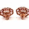Italian Designer Marchisio Pink Sapphire Diamond and Kunzite 14K Rose Gold Earrings