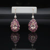 Italian Designer Marchisio Diamond, Morganite and Pink Sapphire 18K White/Yellow Gold Dangle Earrings