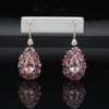 Italian Designer Marchisio Diamond, Morganite and Pink Sapphire 18K White/Yellow Gold Dangle Earrings