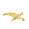 Uno A Erre Italia Coltello Pendant 18K Yellow Gold 3.67g